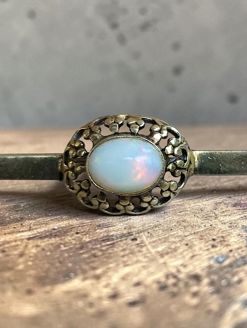 Antique Opal Bar Pin